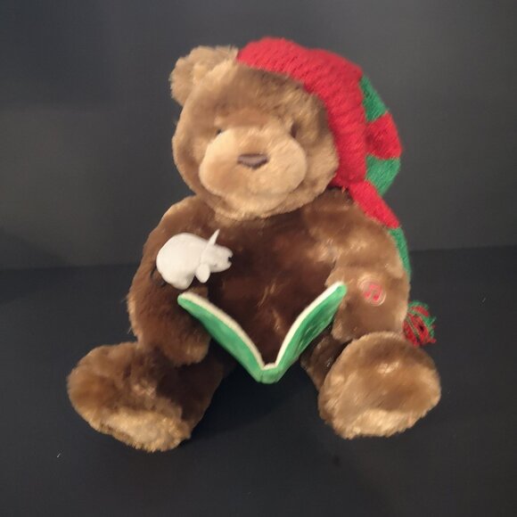 Gund Story Time Bear 15" Tall Recites Entire Twas the Night Before Christmas - Picture 1 of 10